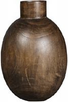 ваза деревянная объемная с широким горлышком 42 см kongo в Иркутске