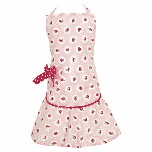 детский фартук w/bow strawberry pale pink в Иркутске