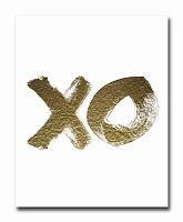 постер xo золотой a4 в Иркутске