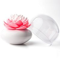 контейнер для хранения ватных палочек lotus белый-розовый в Иркутске