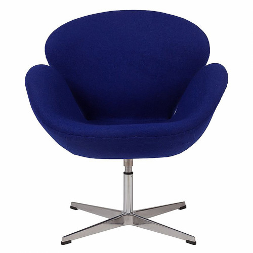 кресло swan chair синее в Иркутске