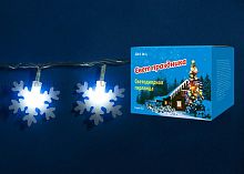 светодиодная гирлянда «снежинки-2» 700см (07935) uniel uld-s0700-050/dta white ip20 snowflakes-2 в Иркутске
