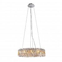 подвесная люстра crystal lux lirica sp10 d610 chrome в Иркутске