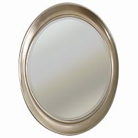 овальное зеркало настенное серебро oval antique silver в Иркутске