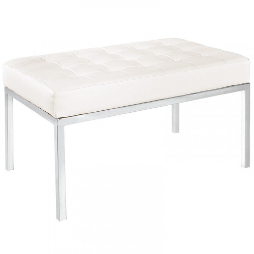 скамья bench белая кожа в Иркутске