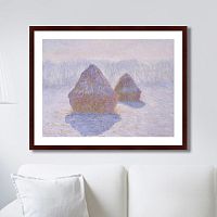 картина: haystacks (effect of snow and sun), 1891г. в Иркутске