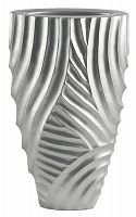 ваза с объемным рельефом 52 см frost pattern серебро в Иркутске