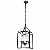 дизайнерская подвесная люстра spot light cage 9500404 черная в Иркутске