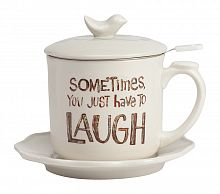 чайный набор sometimes you just have to laugh в Иркутске