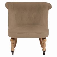 кресло amelie french country chair светло-коричневое в Иркутске