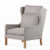 кресло wingback серый в Иркутске