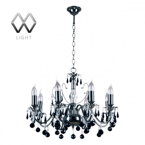 подвесная люстра mw-light барселона 313010208 черная в Иркутске