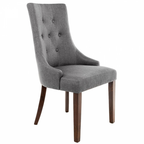 стул деревянный elegance dark walnut / fabric grey в Иркутске