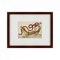 картина: surinam caiman biting south american false coral snake, 1701 в Иркутске