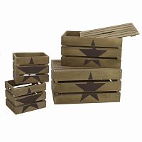 набор ящиков, 4 шт. коричневого цвета в Иркутске