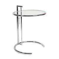 стол журнальный eileen gray style cocktail table e-1027 прозрачный в Иркутске