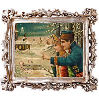 картина «с новым годом!» в раме «амели силвер», версия 18 в Иркутске