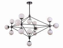люстра modo 15 black+white черная, белые плафоны в Иркутске