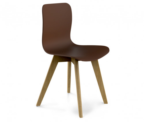 стул dsw коричневый s42 (eames style) в Иркутске