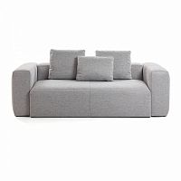 диван blok sofa 2 светло-серый от la forma (ex julia grup) в Иркутске