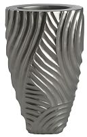 ваза с объемным рельефом 72 см frost pattern серая в Иркутске