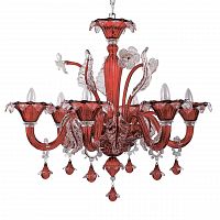 подвесная люстра ideal lux ca vendramin sp6 rosso в Иркутске