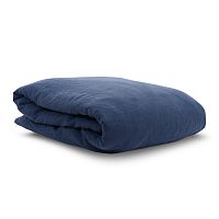 пододеяльник изо льна темно-синего цвета essential 150х200 в Иркутске