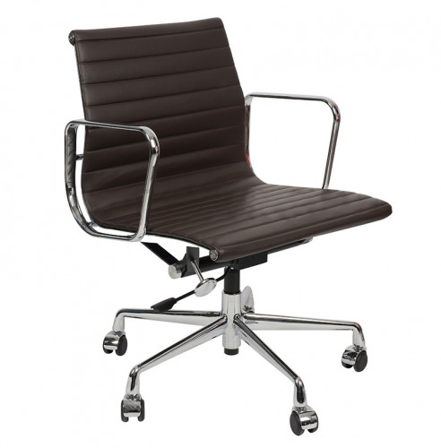 кресло eames style кофейная кожа в Иркутске
