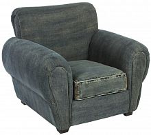 кресло san francisco denim armchair серое в Иркутске