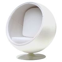 кресло eero ball chair белое в Иркутске