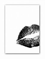 постер kiss а4 (черный) в Иркутске