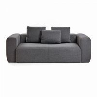 диван blok sofa 2 темно-серый от la forma (ex julia grup) в Иркутске