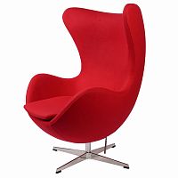 кресло arne jacobsen темно-красное в Иркутске