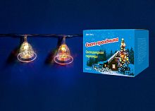 светодиодная гирлянда «колокольчики» 280см rgb (07919) uniel uld-s0280-020/dta rgb ip20 bells в Иркутске