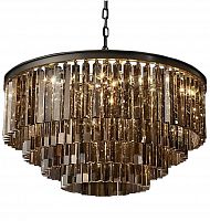 люстра odeon 4 rings smoke черное основание, дымчатое стекло в Иркутске