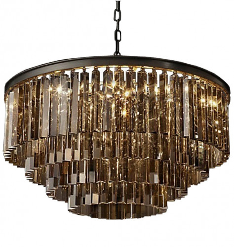 люстра odeon 4 rings smoke черное основание, дымчатое стекло в Иркутске