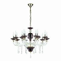 подвесная люстра odeon light amarone 3928/15 красная в Иркутске