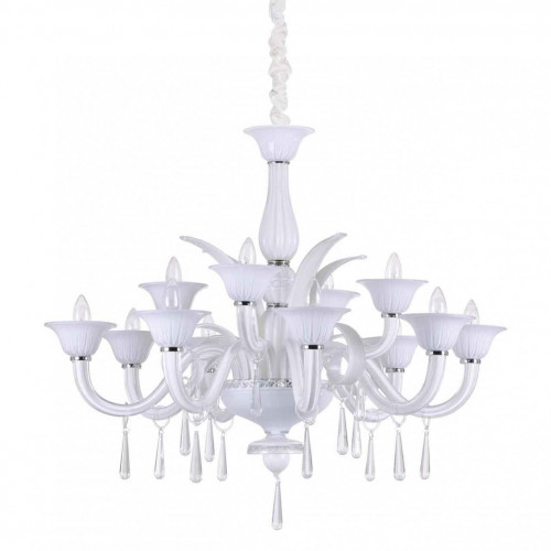 подвесная люстра ideal lux renoir sp12 bianco в Иркутске