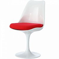 стул eero saarinen style tulip chair красная подушка в Иркутске