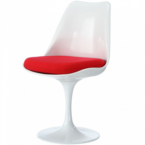 стул eero saarinen style tulip chair красная подушка в Иркутске