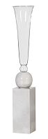 ваза настольная crystal circle white small в Иркутске