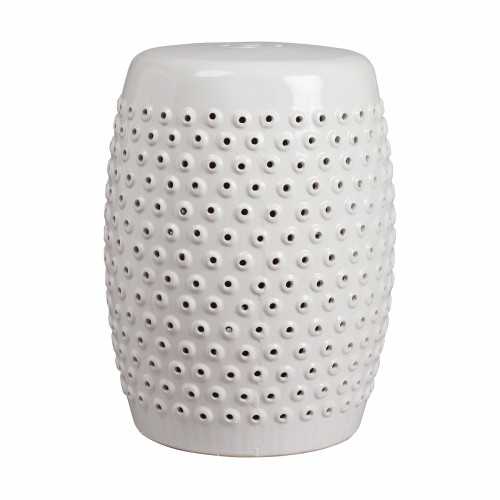 керамический столик-табурет cutwork garden stool белый в Иркутске