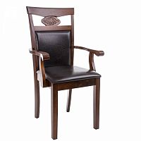 стул деревянный кресло luiza dirty oak / dark brown в Иркутске