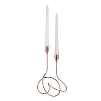 подсвечник медный металлический на 2 свечи loop, 28 см в Иркутске