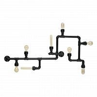 потолочная люстра ideal lux plumber pl8 nero в Иркутске