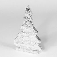 украшение новогоднее на подставке ель серебряная snow tree, 32х19х5 см в Иркутске