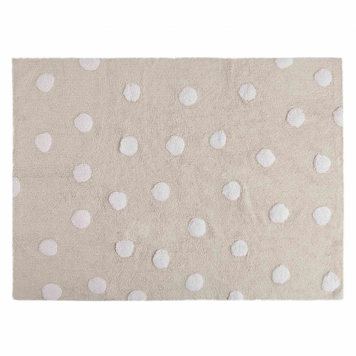ковер polka dots бежевый-белый в Иркутске