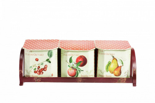 набор емкостей для хранения на подставке fruits в Иркутске