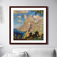 картина: view of monte solaro, capri, 1940г. в Иркутске